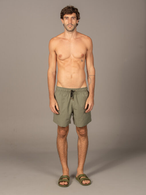 Troy Shorts Plain - Army Green