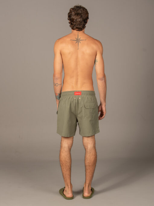 Troy Shorts Plain - Army Green - Image 2