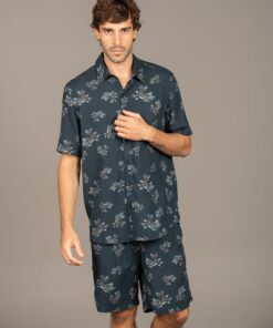 Short-Sleeve Shirt - Grey Peonia